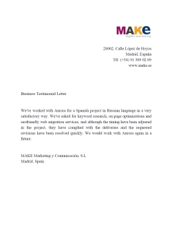 MAKE Marketing y Comunicación, S.L